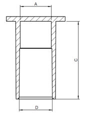 DETAIL2604 Cylindrical Cap with Flange_GR drawing