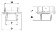 DETAIL2555 Threaded plug for hydraulic units_TG drawing